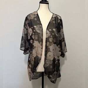 Gray Polyester Spandex Top